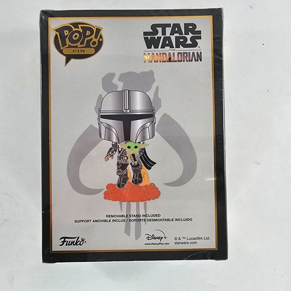 POP! Pins SE Star Wars The Mandalorian With Grogu Enamel Pin New Damaged Box - Picture 5 of 7